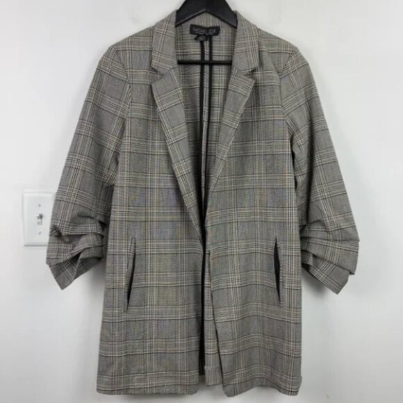 Rachel Zoe 3/4 Sleeve Plaid Blazer - Picture 1 of 5